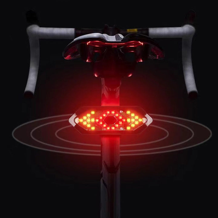 Bicycle wireless remote control tail light & horn, USB rechargeable for cycling safety & visibility