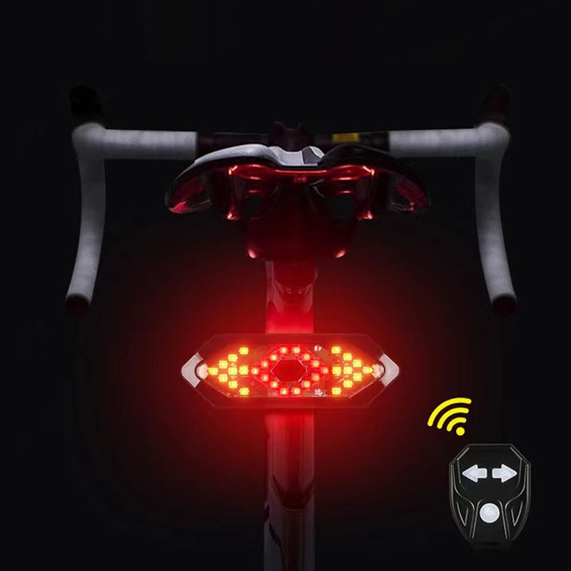 Outdoor sport bicycle light set: wireless remote tail light & horn, high visibility & durable
