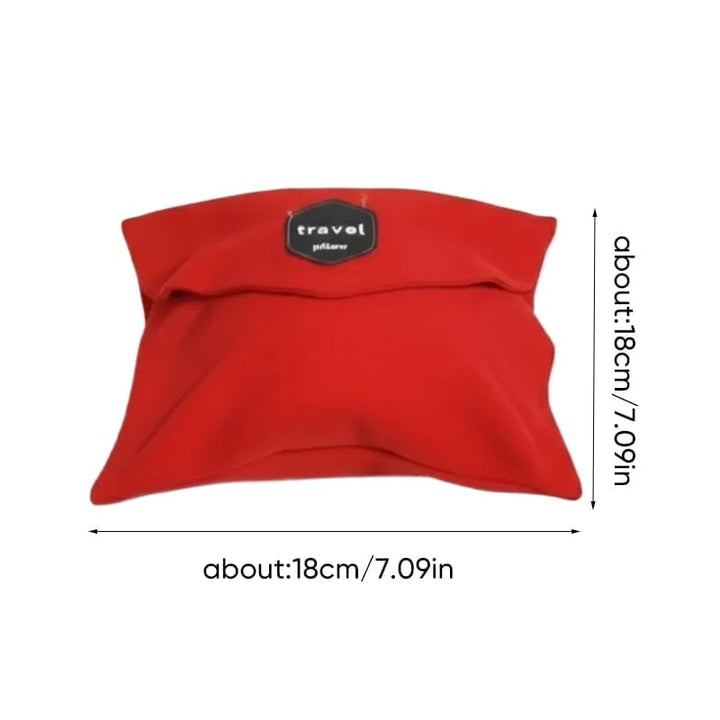 Black ergonomic travel neck pillow for comfortable journeys, offering superior neck support on flights or trips.