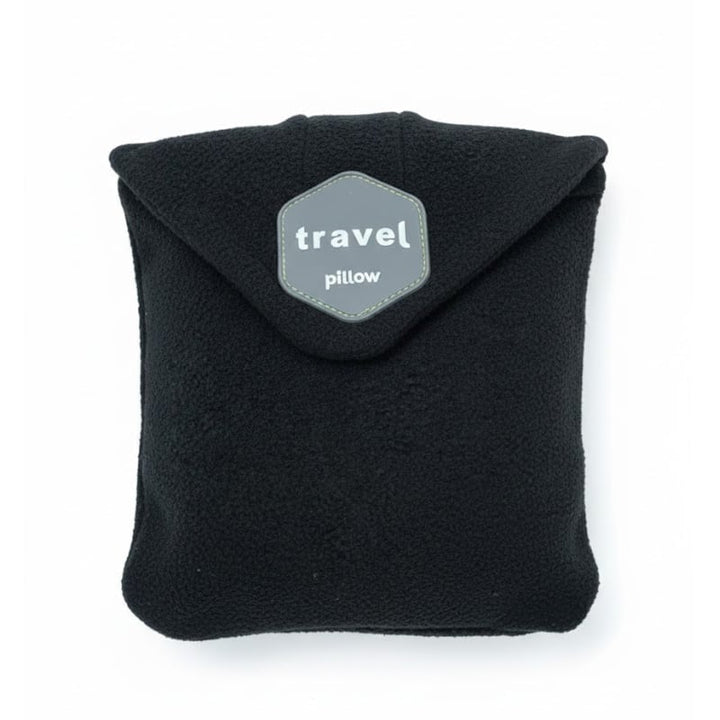Gray ergonomic travel neck pillow designed for optimal comfort and neck support, a portable travel accessory.