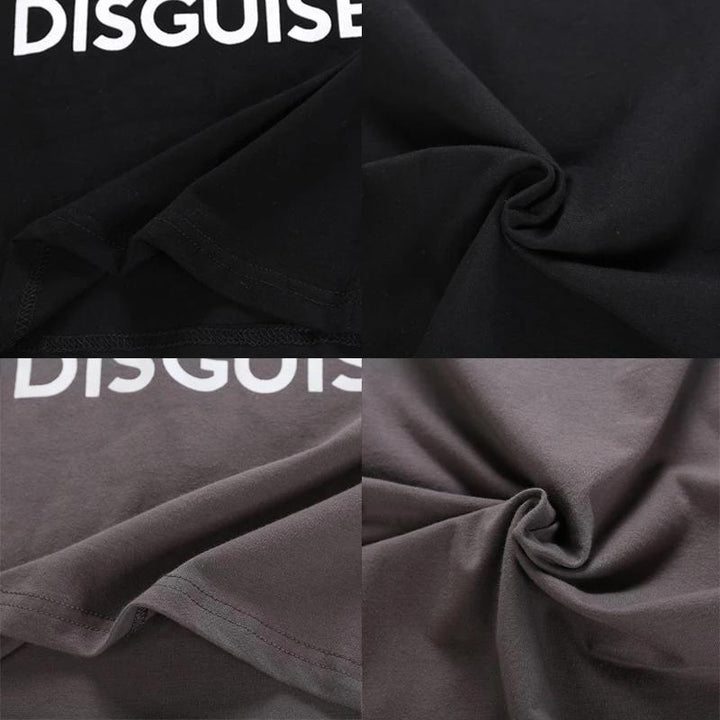 Grey unisex funny shirt with a flip-up ninja graphic, a stylish casual wear option.