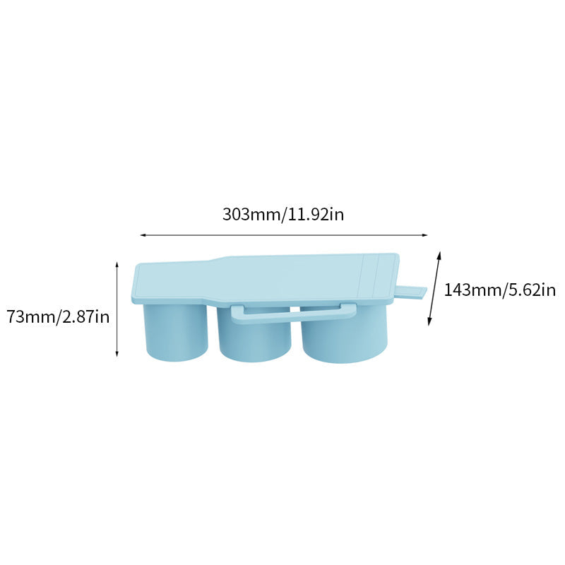 Reusable silicone ice tray for cylinder ice, an eco-friendly kitchen solution.