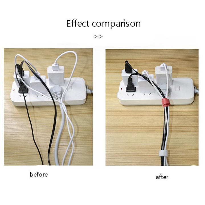 Reusable cable ties in various lengths and colors, essential electronics accessories for decluttering.