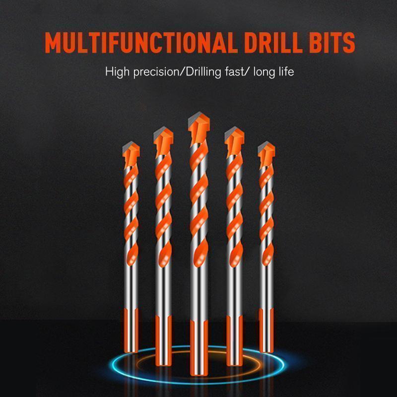 Close-up of a carbide-tipped drill bit, perfect for tough masonry and ceramic tile drilling tasks
