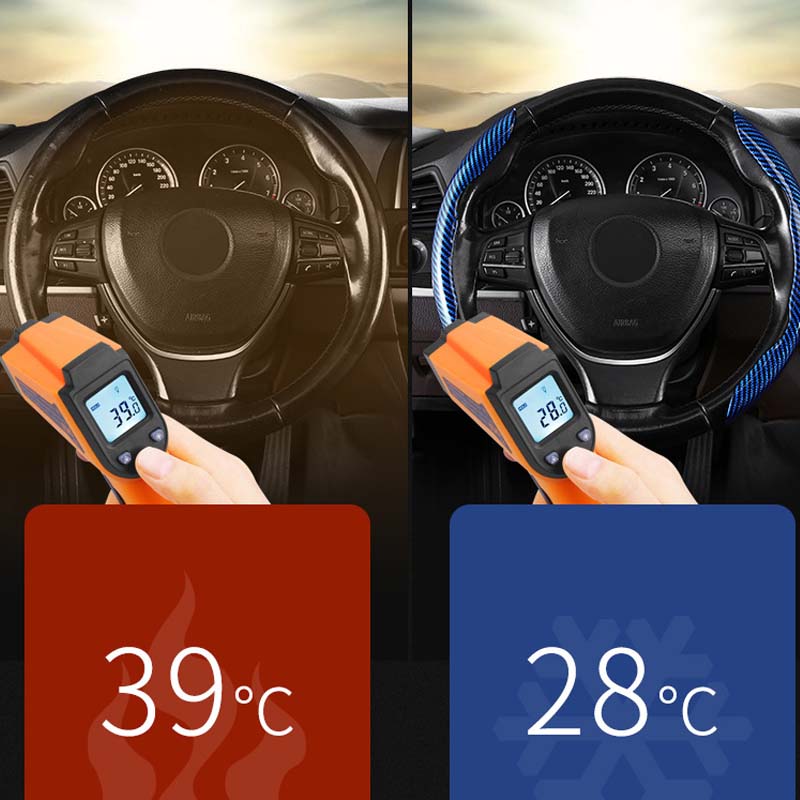 Carbon Fiber Steering Wheel Cover for Cars