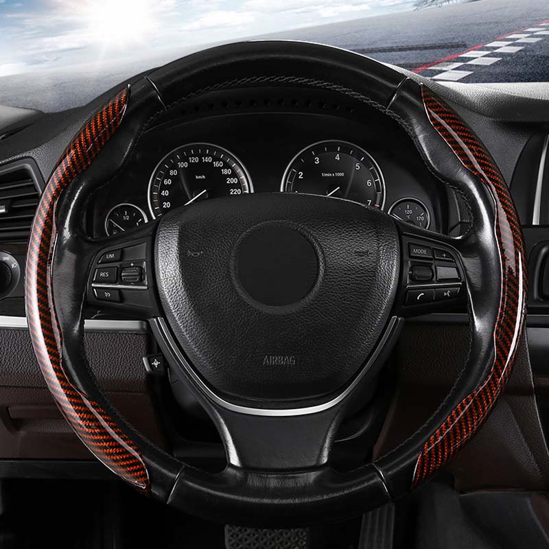 Carbon Fiber Steering Wheel Cover for Cars