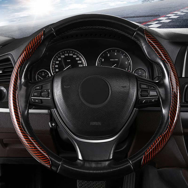 Carbon Fiber Steering Wheel Cover for Cars