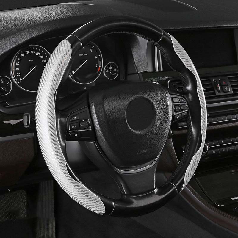 Carbon Fiber Steering Wheel Cover for Cars