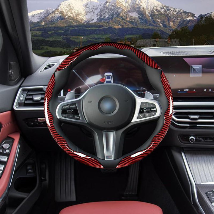 Carbon Fiber Steering Wheel Cover for Cars