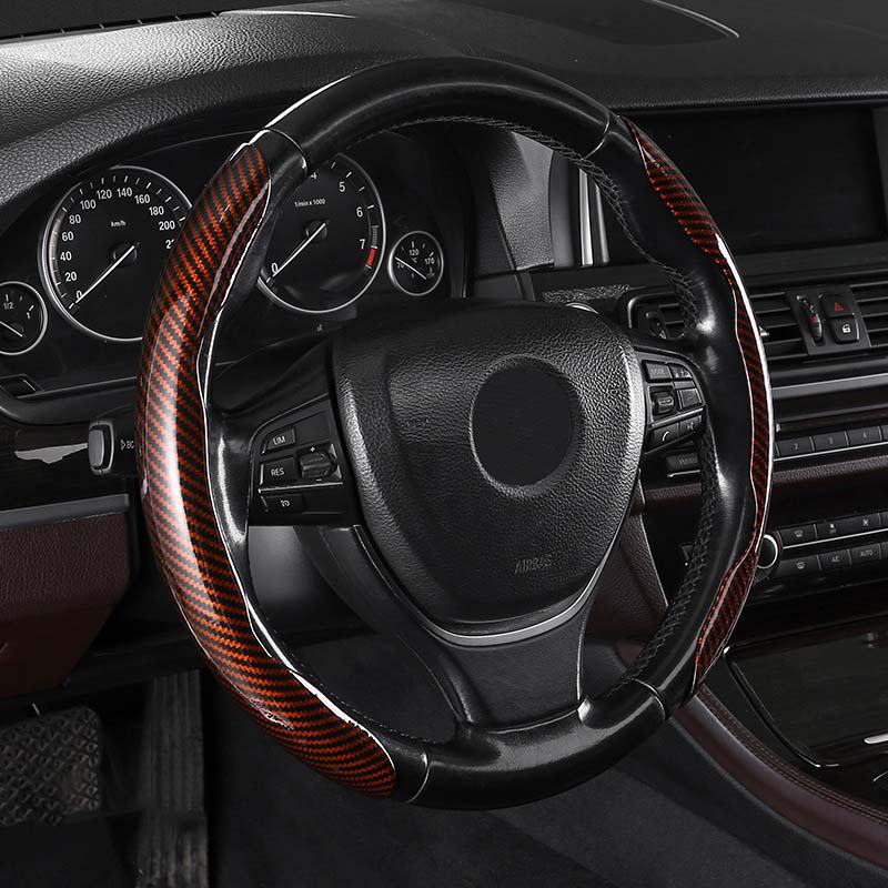 Carbon Fiber Steering Wheel Cover for Cars
