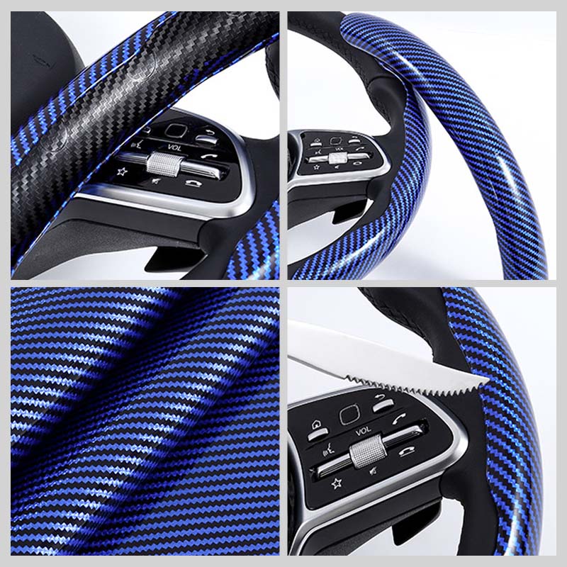 Carbon Fiber Steering Wheel Cover for Cars