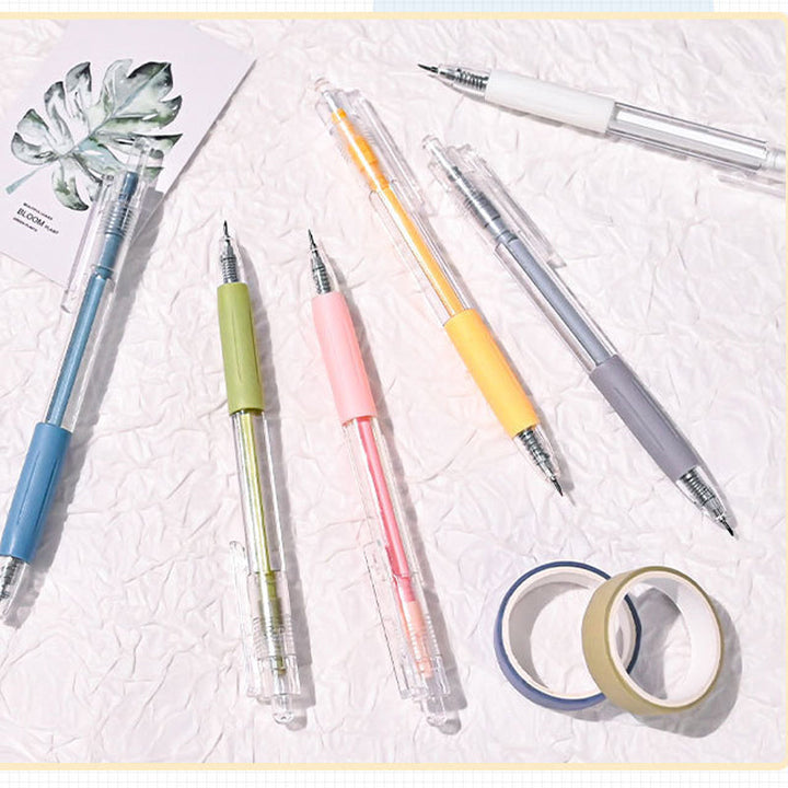 Assorted cartoon animal utility knives & glue pens, ideal for students' scrapbooking projects