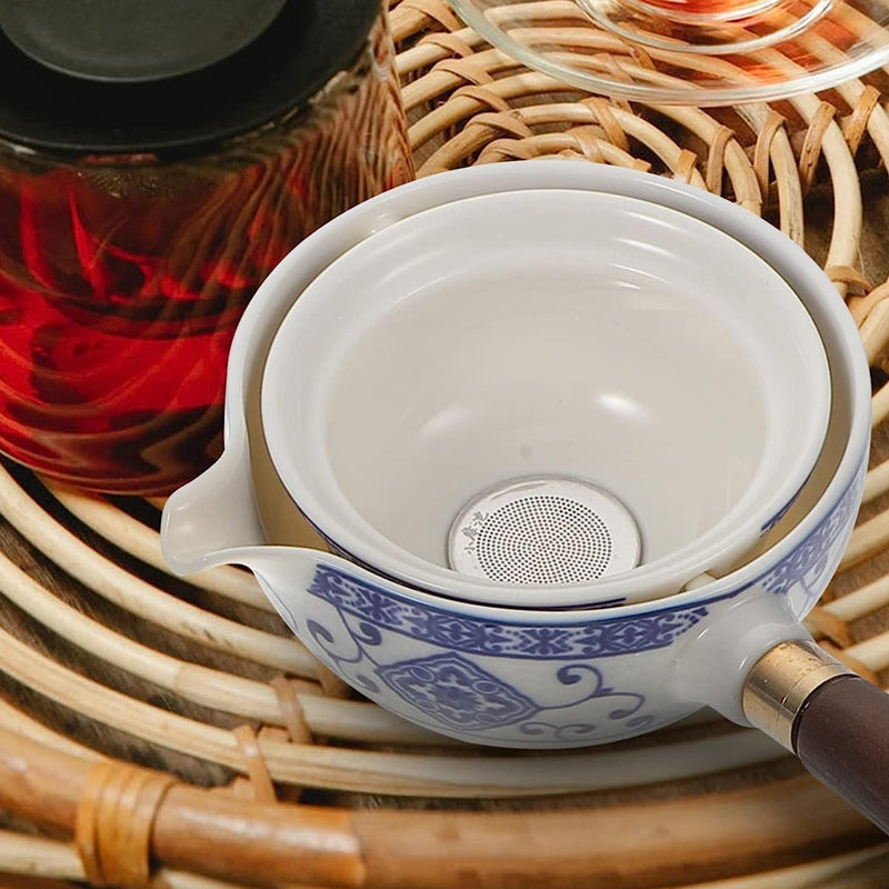 Durable ceramic tea pot designed for 360° rotation, ensuring perfectly steeped tea every time.