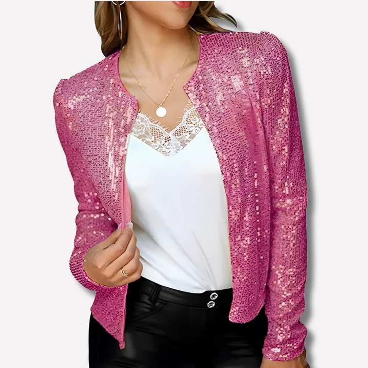 Elegant women's tailored blazer. A sophisticated jacket for professional, business casual, or chic evening fashion.