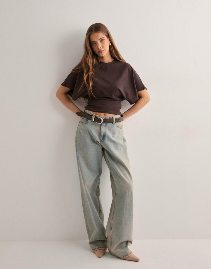 Comfortable & chic women's wide sleeve t-shirt, a stylish ladies top for modern everyday fashion.