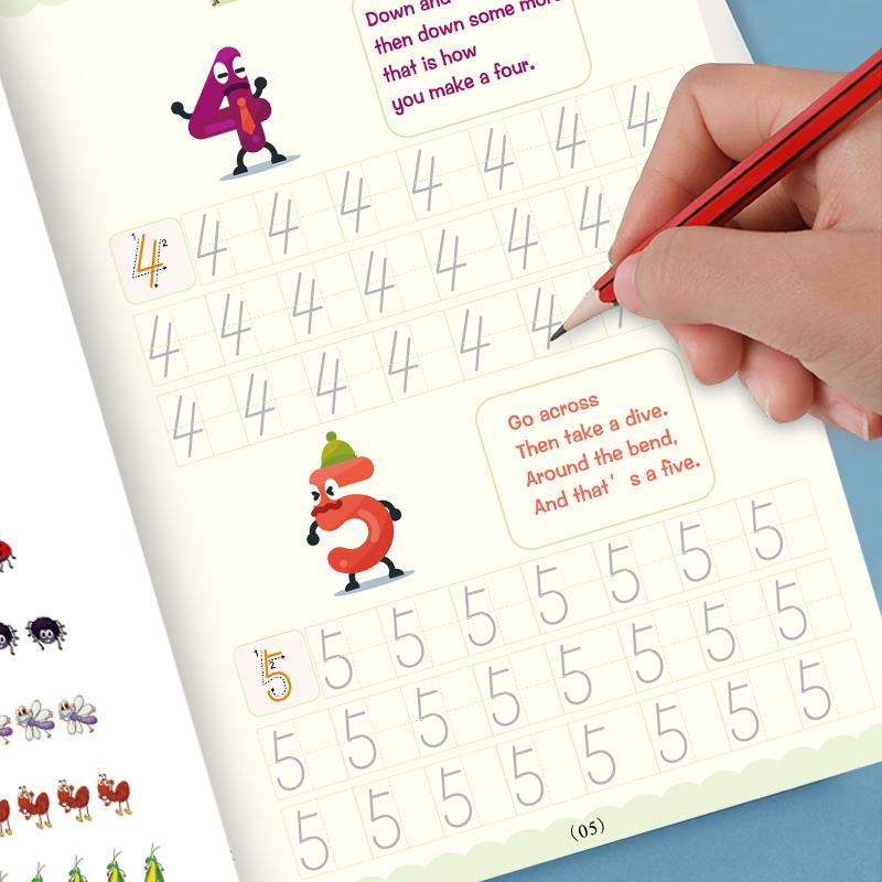 Reusable copybook for kids featuring alphabet practice, engaging children in learning and writing.