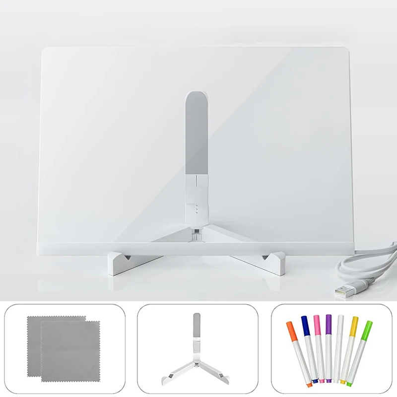 Children's 5.9" GlowSketcha light-up acrylic drawing board, a reusable illuminated art toy.