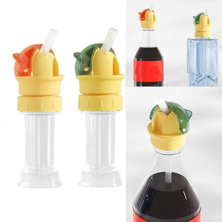 Portable and convenient straw lid for kids' water bottles, a must-have baby product.