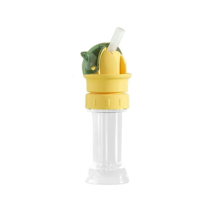 Colorful array of straw lids for kids' water bottles, perfect for personalized use and feeding.
