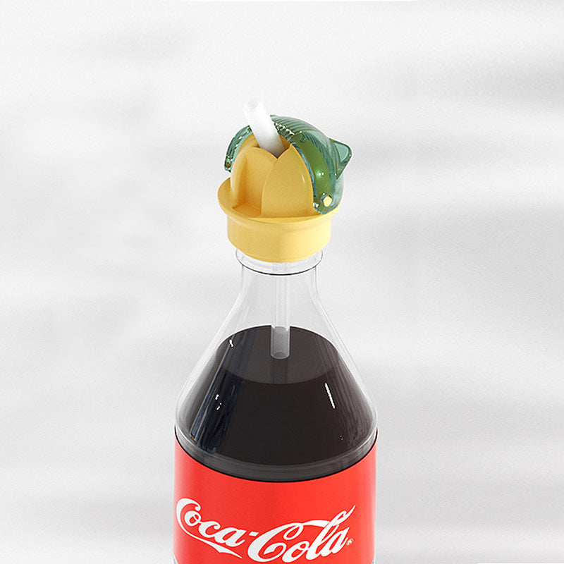 Set of colorful straw lids for kids' reusable water bottles, promoting healthy hydration.