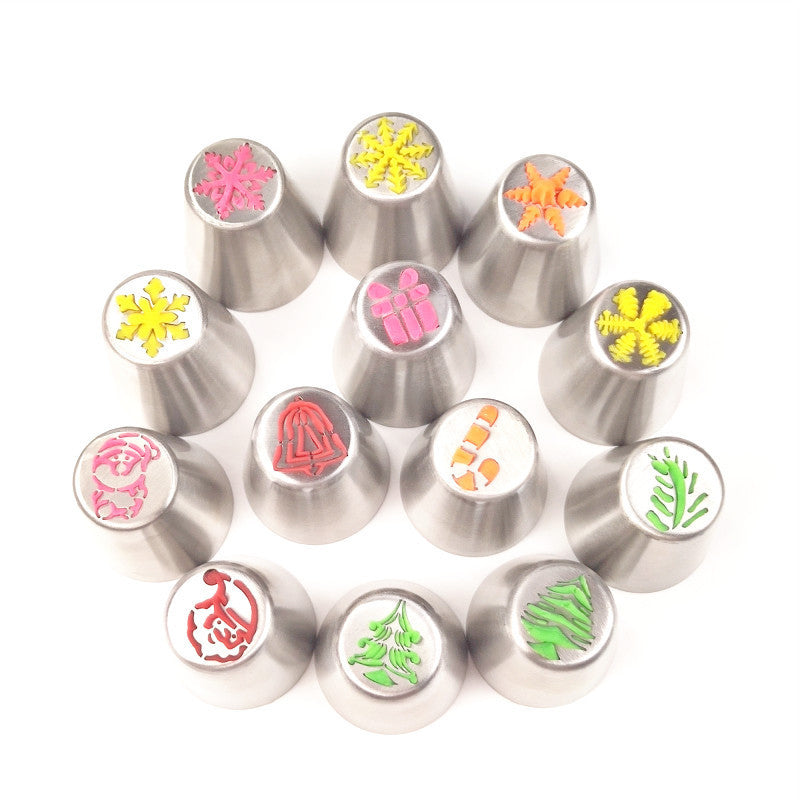 High-quality Christmas baking nozzle kit for detailed pastry work