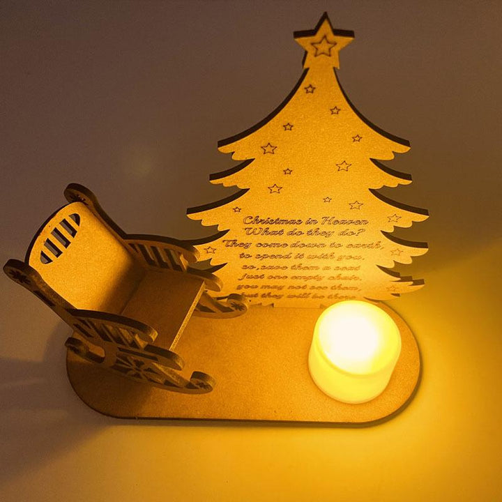 Holiday remembrance keepsake ornament, delicate angel wings, perfect for commemorating a loved one at Christmas.