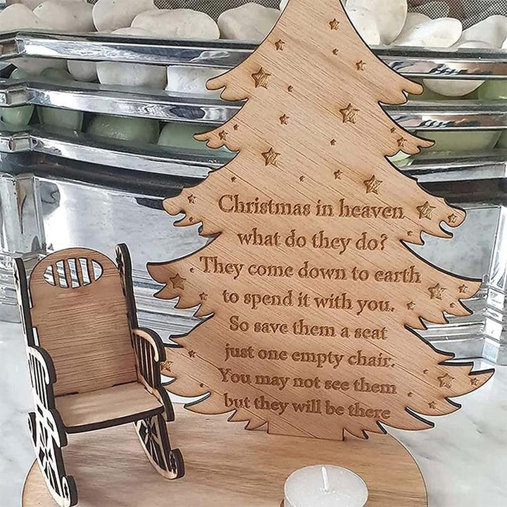 Hand-painted Christmas remembrance ornament, a touching keepsake gift for the holiday season.