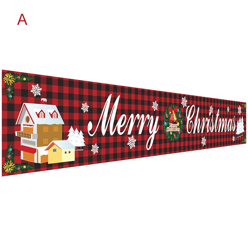 Christmas banner flag, waterproof outdoor decor featuring reindeers, perfect for a festive holiday display