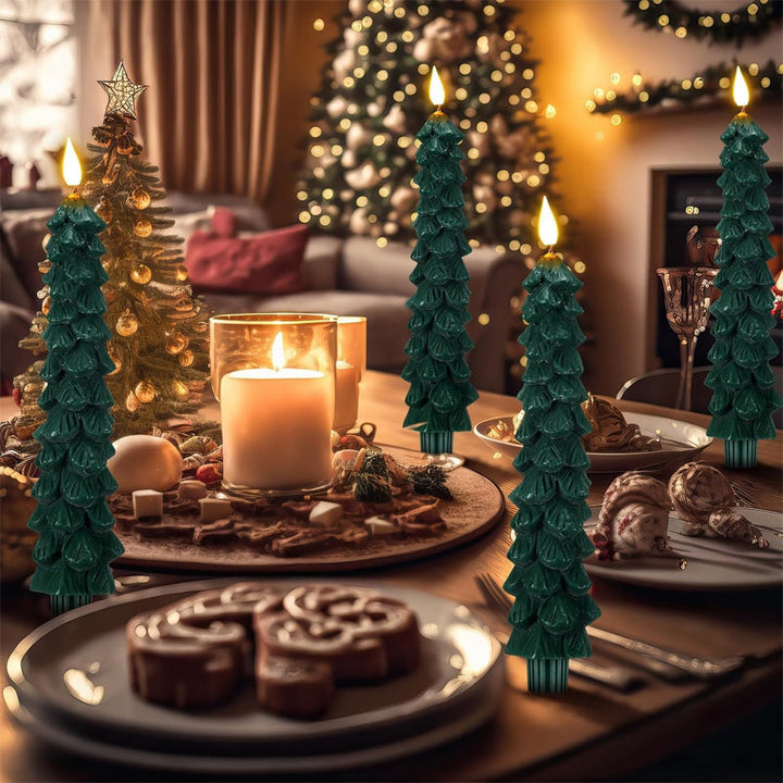 Waterproof LED Christmas candles, suitable for indoor and outdoor festive trees