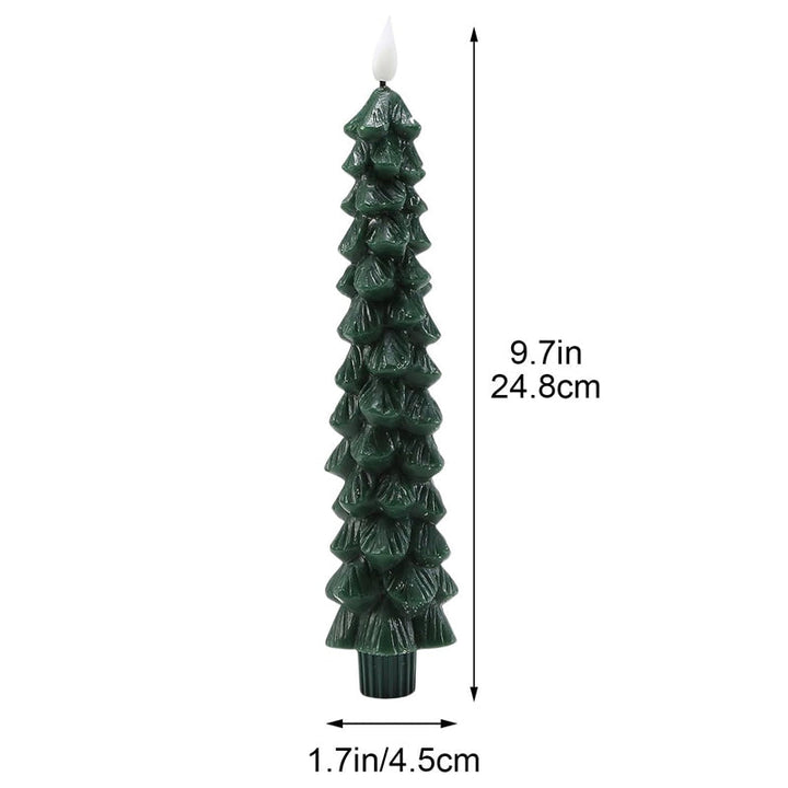 Set of 20 LED Christmas tree candles, creating a warm and inviting holiday feel