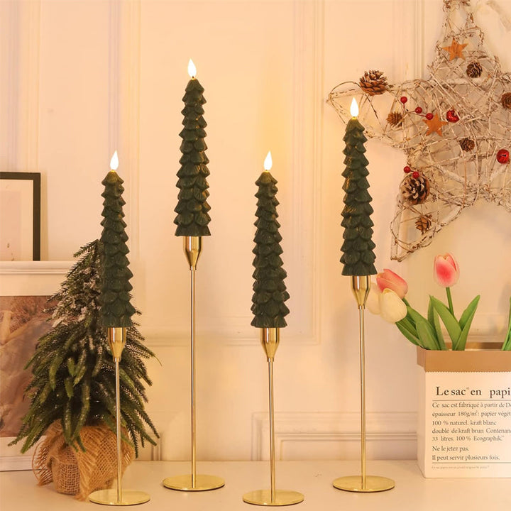 Indoor Christmas LED candles, providing a safe and beautiful holiday ambiance