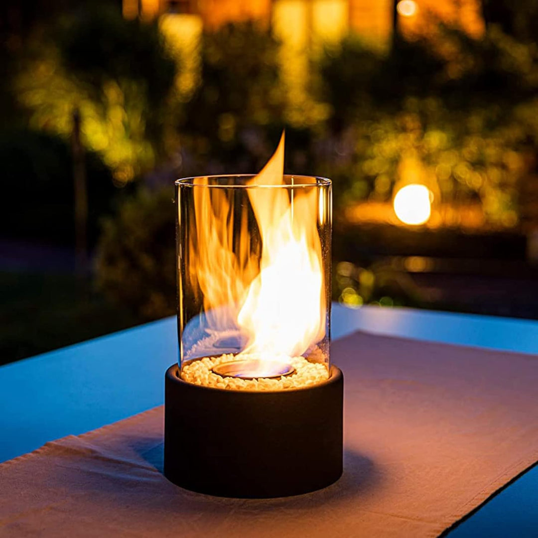Vintage-inspired Lumora oil lamp, a charming decorative light for indoor settings & decor.