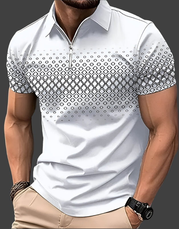 Classic men's short sleeve polo shirt, ideal for everyday casual style & comfort in a versatile color.