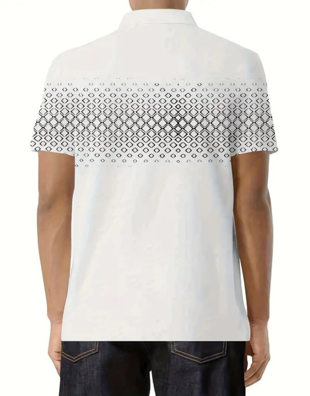 Versatile men's collared polo, perfect for summer fashion or smart casual everyday wear.