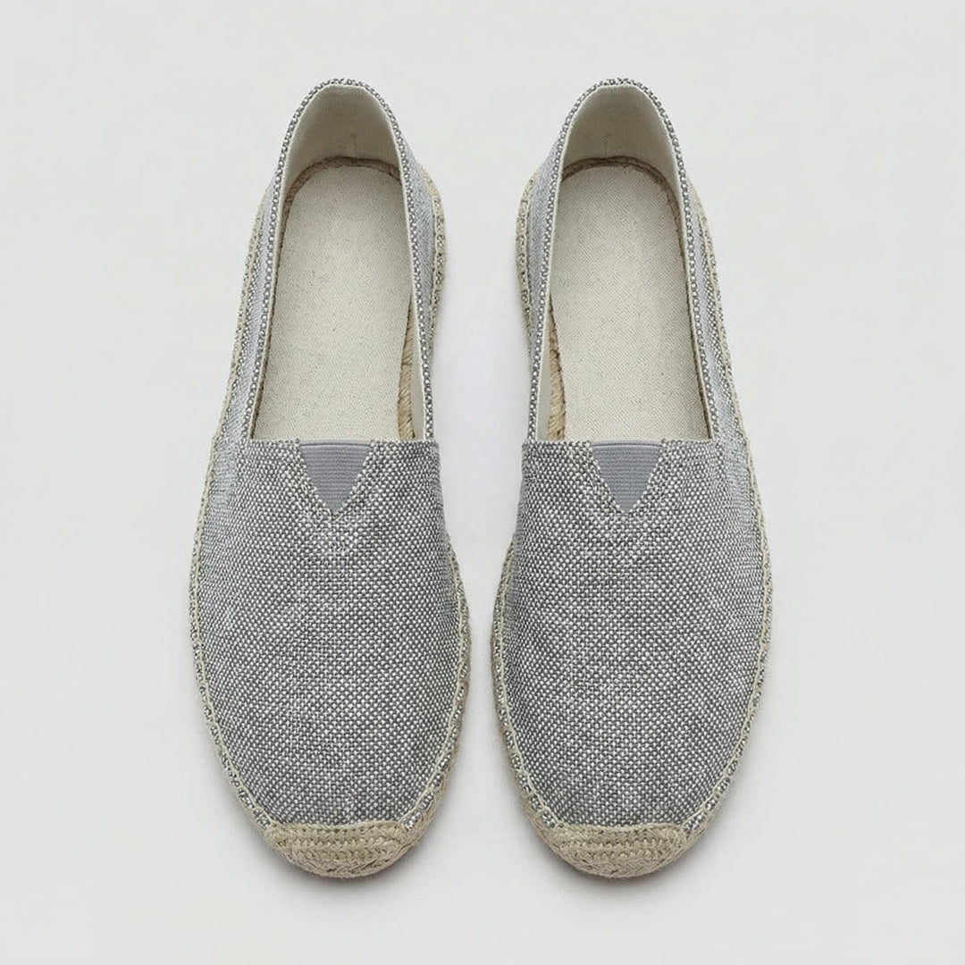 Men's comfort loafers: classic slip-on espadrilles, perfect for resort or travel.