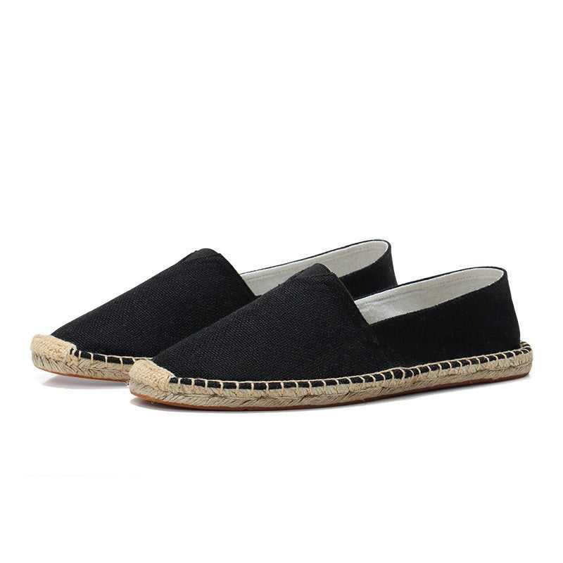 Men's classic slip-on espadrilles, versatile for casual, travel & resort wear.
