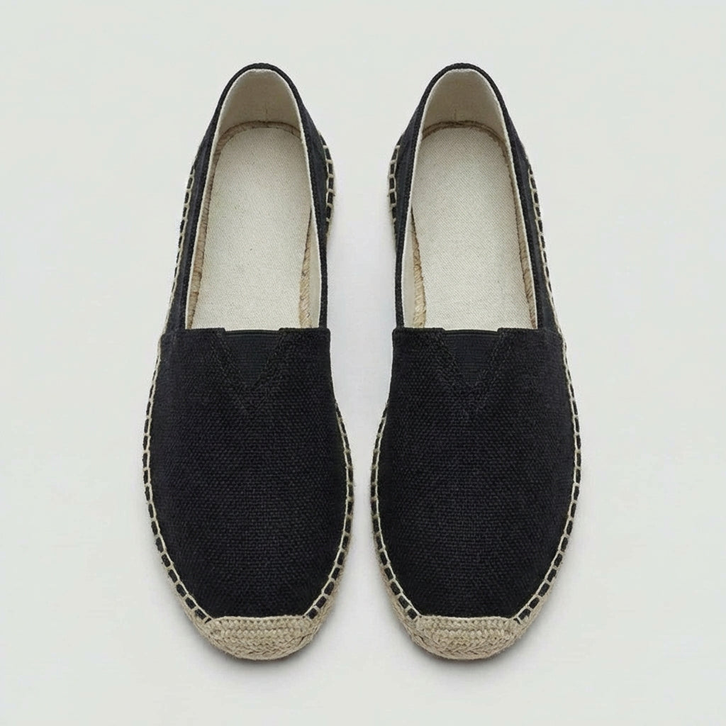 Fashionable men's slip-on espadrilles, classic summer shoes for any occasion.