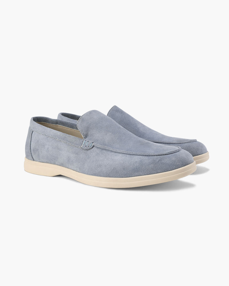 Comfortable men's brown slip-on loafers. Classic style, enhanced insole for all-day wearability.