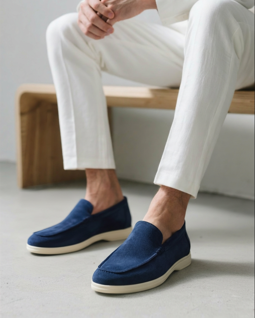 Timeless men's slip-on loafers, a staple for any wardrobe. Enhanced comfort insole.