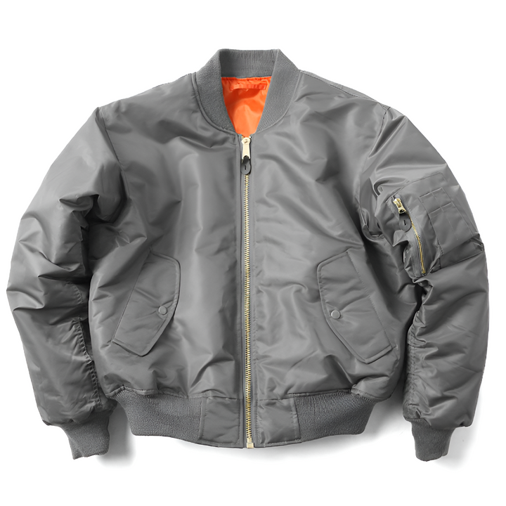 Versatile classic bomber jacket, ideal for men & women. Stylish everyday casual outerwear for any season.