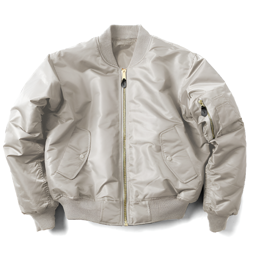 Transitional classic bomber jacket for men & women. Stylish all-season outerwear, perfect for everyday casual wear.