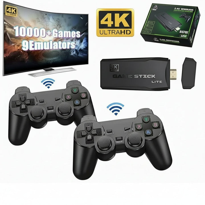 Multiplayer wireless HDMI gaming console. Enjoy 20,000+ preloaded retro arcade & classic TV games.
