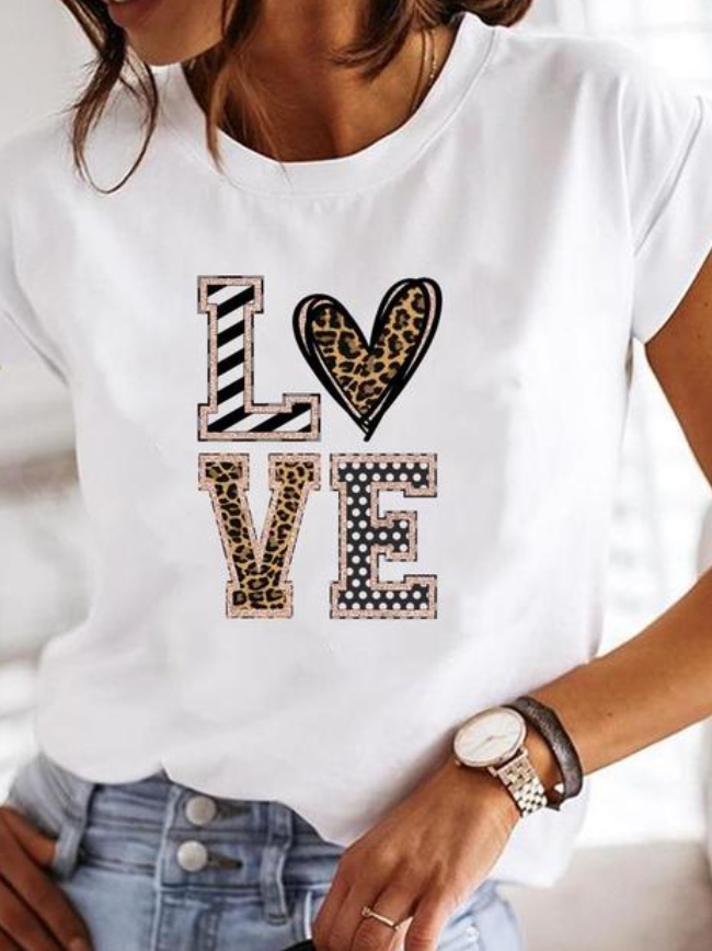 Versatile women's short sleeve summer top, comfortable & classic design. Ideal for casual everyday outfits.