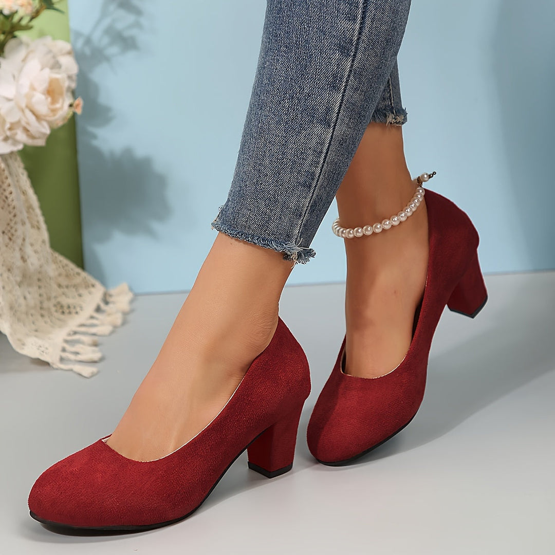 Close-up of the stable heel and arch support in women's stylish orthopedic comfort heels.