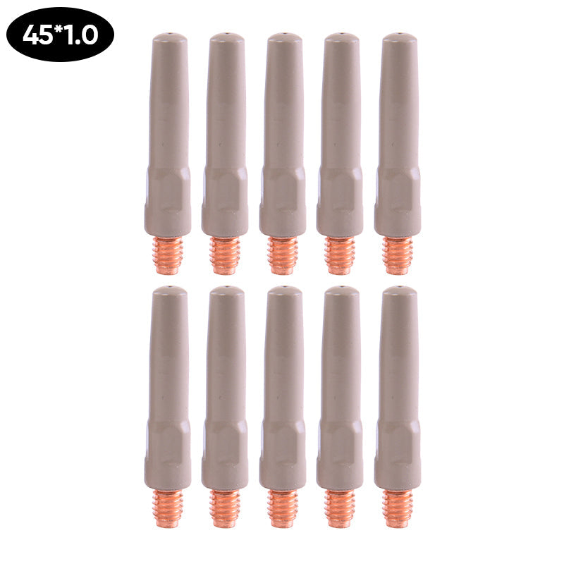 Universal welding gun nozzle, a key component for welding, with long-lasting anti-slag coating