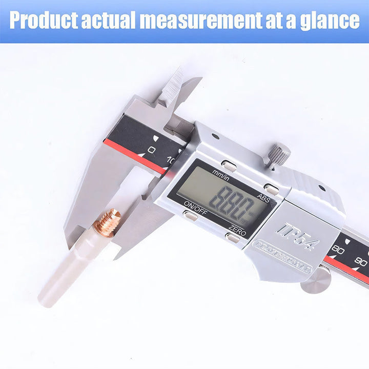 Industrial-grade universal welding gun nozzle, enhanced with a protective anti-slag coating