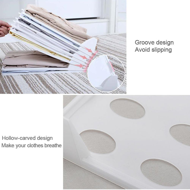 Durable folding clothes storage board, perfect drawer organizer and wardrobe solution