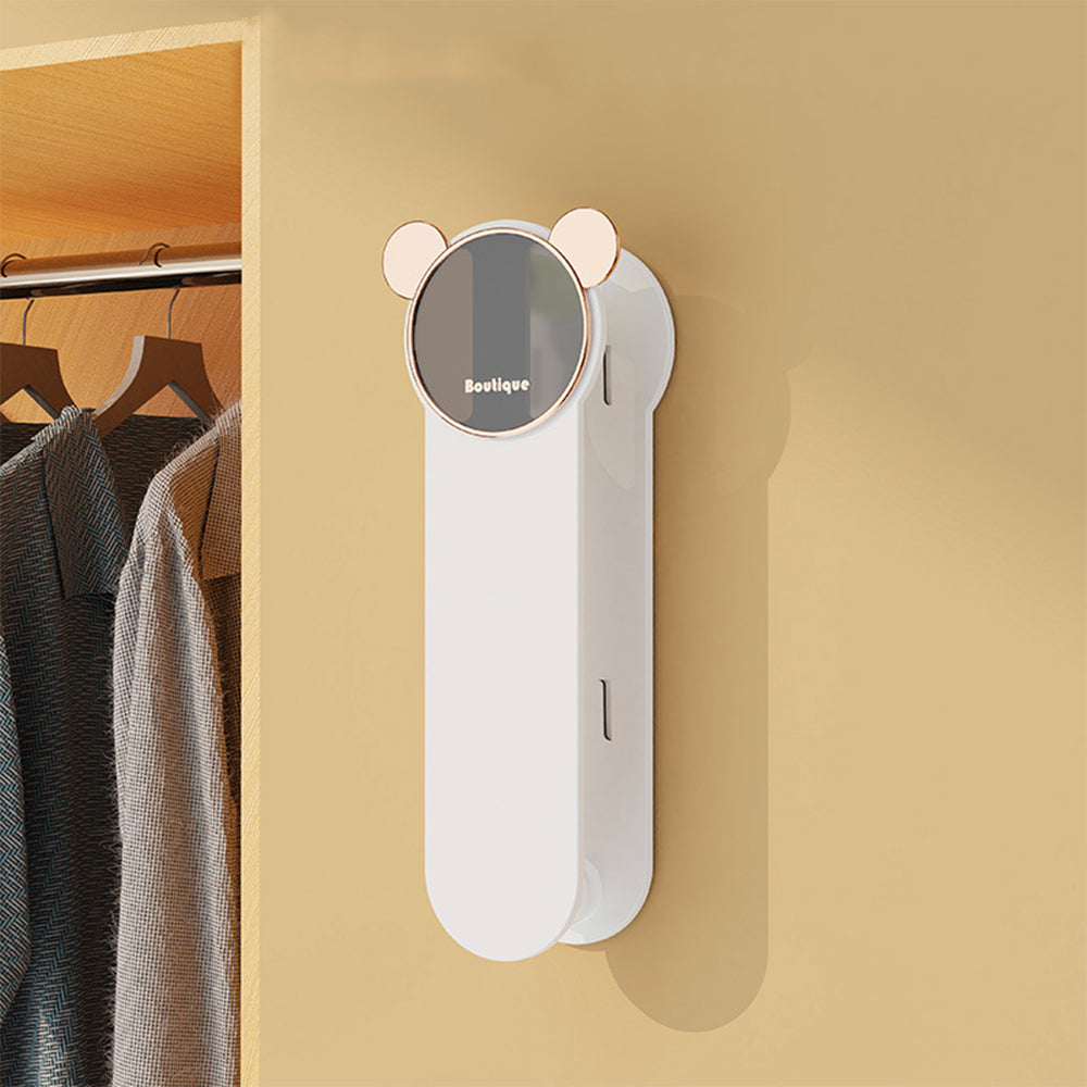 Collapsible design wall hanger, a smart way to store empty hangers and free up closet rods.