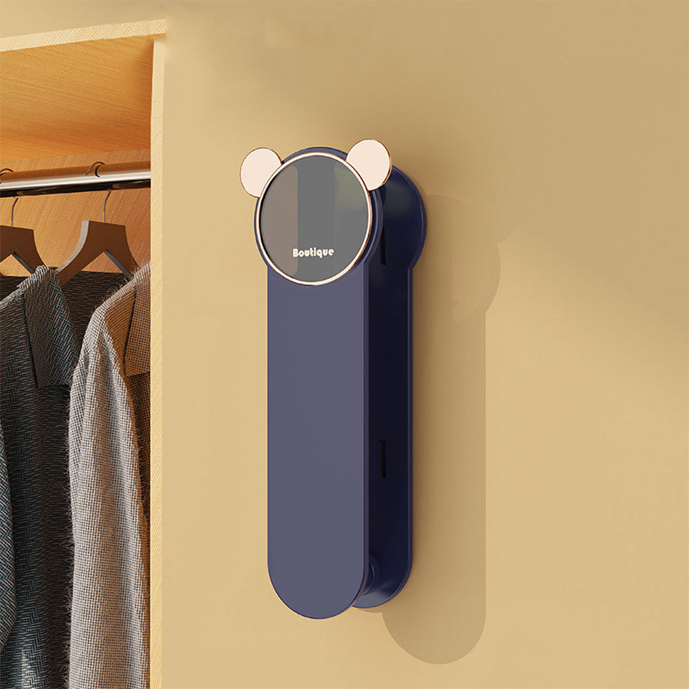 Sleek retractable wall hanger, enhances the aesthetic of your organized home while saving space.