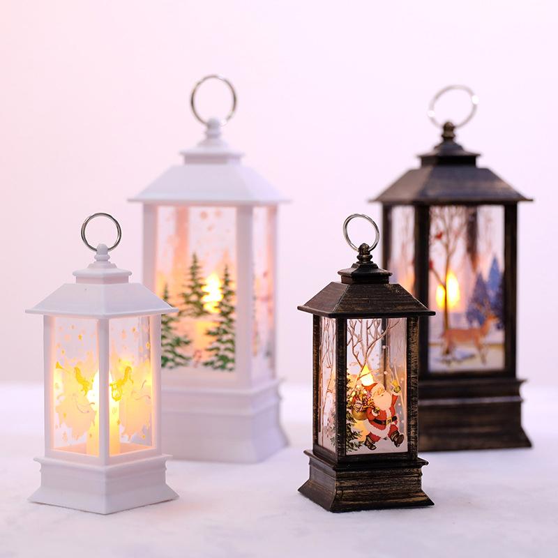 Single color changing LED Christmas glitter candle, simple yet festive decoration